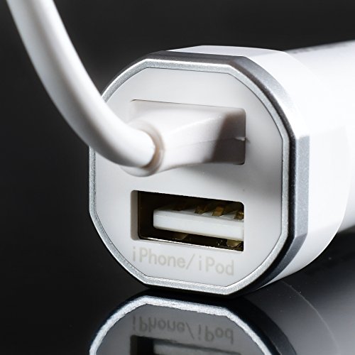 Car Charger With Coiled Micro-Usb Cable, 3.1 Amp input DC 12v 24v out put DC 5v 3.1Amp Coil Cable 30CM Micro USB FIX Cable  1 USB Extra Port