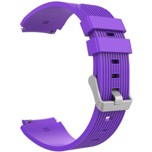 22mm A One Band Compatible with Samsung Galaxy Watch 3 45mm/Galaxy Watch 46mm/Gear S3 Classic/Huawei Watch GT 2 Pro/GT 2e 46mm/Ticwatch Pro 3, 22mm Silicone Strap Purple