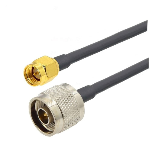 N-Type Male to SMA Male Connector Pigtail RG58 195 Cable 3m