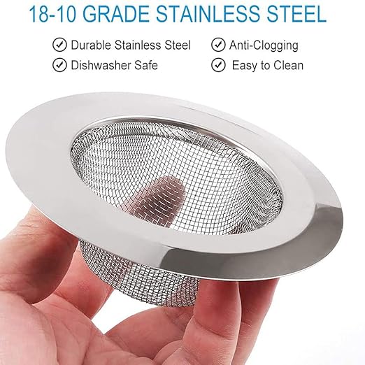 stainless steel kitchen sink basket waste strainer Perforated wash basin Mesh Filter