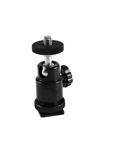 1PCS Camera Tripod Hot Shoe Adapter with 1/4" Ball Head Mount | Universal Bracket Holder for DSLR, LED Light & Microphone | Budget-Friendly Camera Accessory