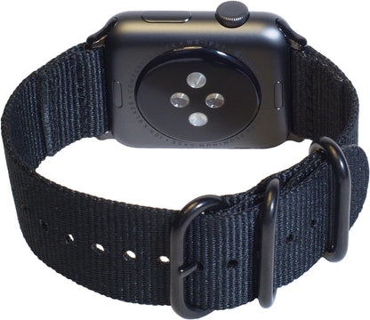 Nylon Fabric Strap For Apple Watch 42mm/44mm iWatch Military Band Leather Nylon Strap Apple Watch