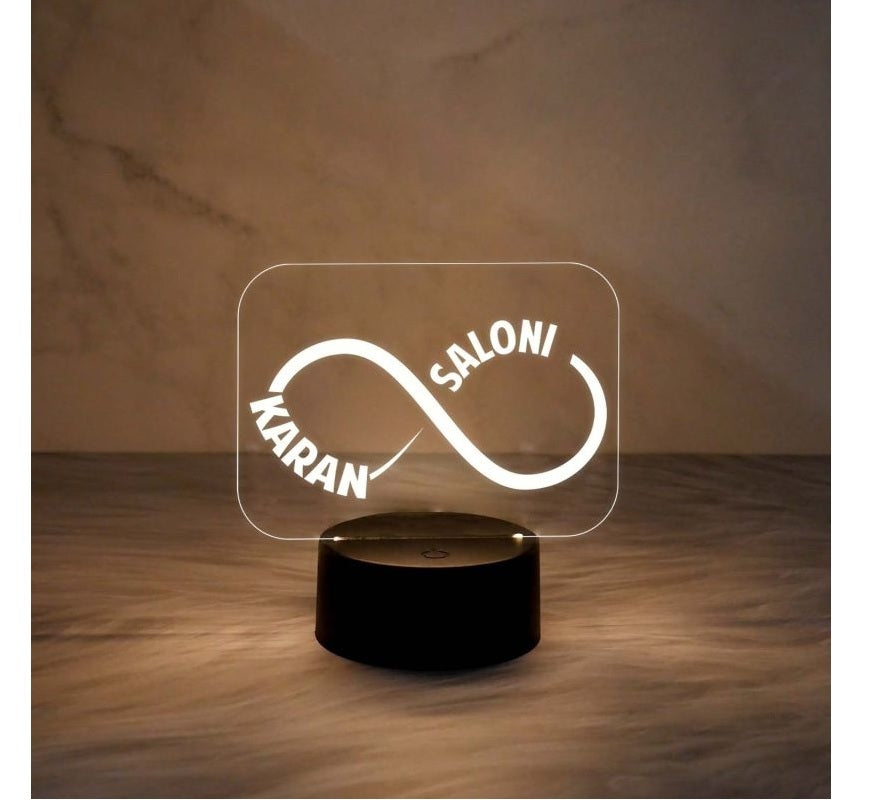 ✨ Custom LED Acrylic Lamp Sign Personalized Light-Up Night Light | Wedding Table Numbers | Business Logo Display | Customized LED Desk Sign