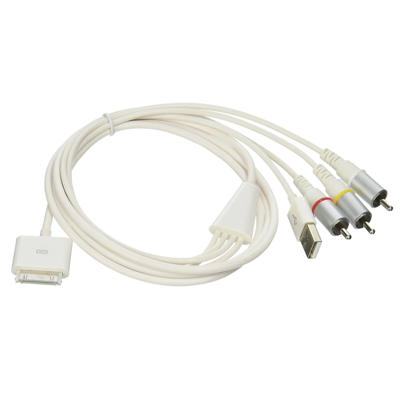 USB to RCA Composite AV Cable  1/2, i– TV Video Audio Output Cable (3 RCA, Yellow/Red/White)
