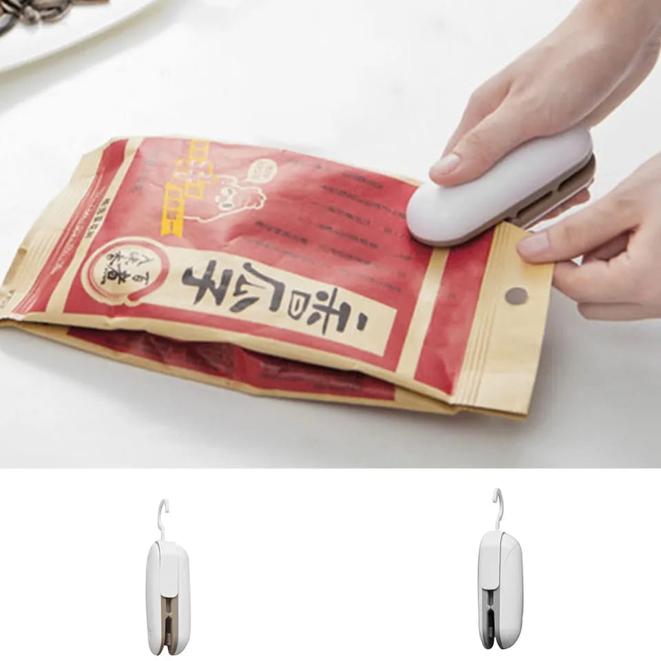 High Quality  Stainless Steel Plastic Bag Sealer Portable Mini Heating Sealing Machine Indoor House Kitchen Bags Packing Tools