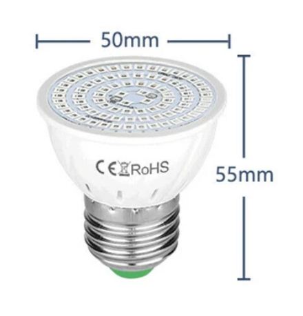 60LED E27 220V Grow Light Bulbs Full Spectrum Tent Plants Hydroponic Lighting Lamps Garden Plant Lights Full Spectrum grow light Premium Qulity Long Life A One