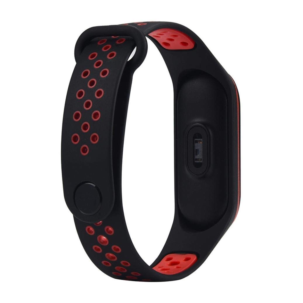Replacement Sport Soft Wristband Wrist Strap for Xiaomi Mi Band 3 & 4 (Anti-Sweat)
