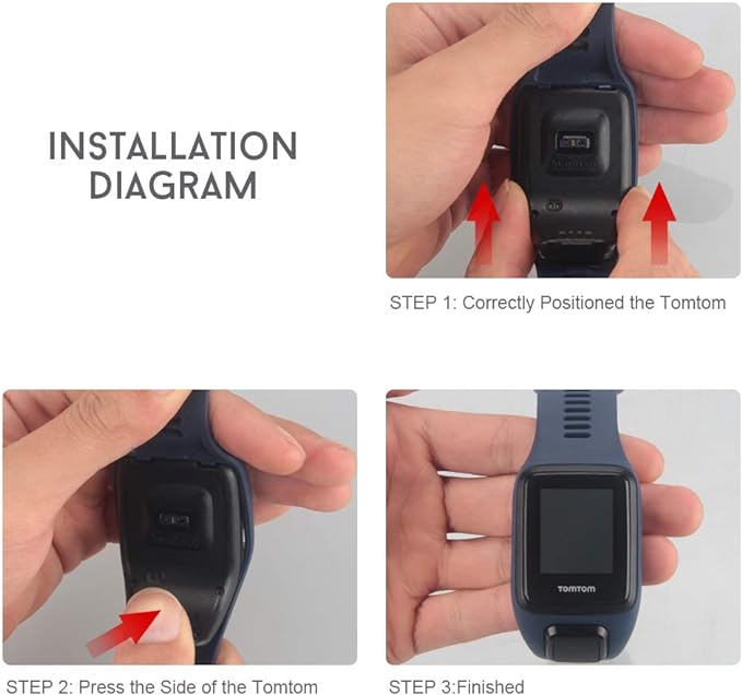 Replacement Strap for Tomtom Watch Band Replacement for Runners 3, Sparkle 3, Runners 2, Sparkle Golfer 2, Adventurers