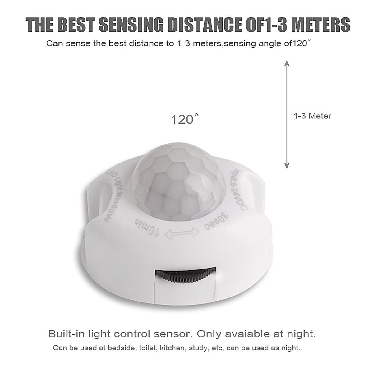 Human Body Infrared PIR Motion Sensor Switch DC5V-24V 60W Timer Automatic Switch For LED Strip Light Module Tape