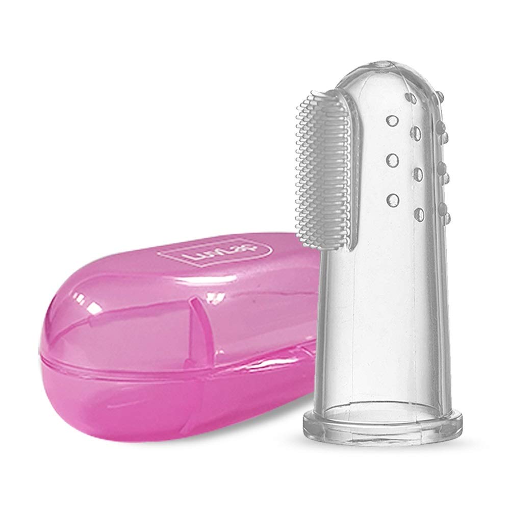 1Pcs Baby Kids Finger Toothbrush with case Silicone Soft Safe Gum Brush Children Teeth Clear Massage Deciduous Baby Training Tooth Brush