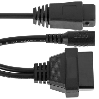 Diagnostic cable OBD2 2 pin male and DC female connector compatible with vehicles of the PSA Group full pinout - image 6