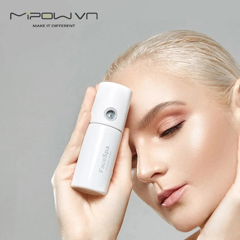 MIPOW Mini Portable Humidifier Nano Mister Rechargeable Facial Steamer Beauty Spray Hydrating Device