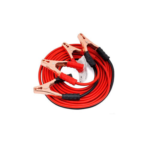 Heavy-Duty Car Battery Jumper Cable – Red & Black Booster Cables for Emergency Vehicle Jump Start