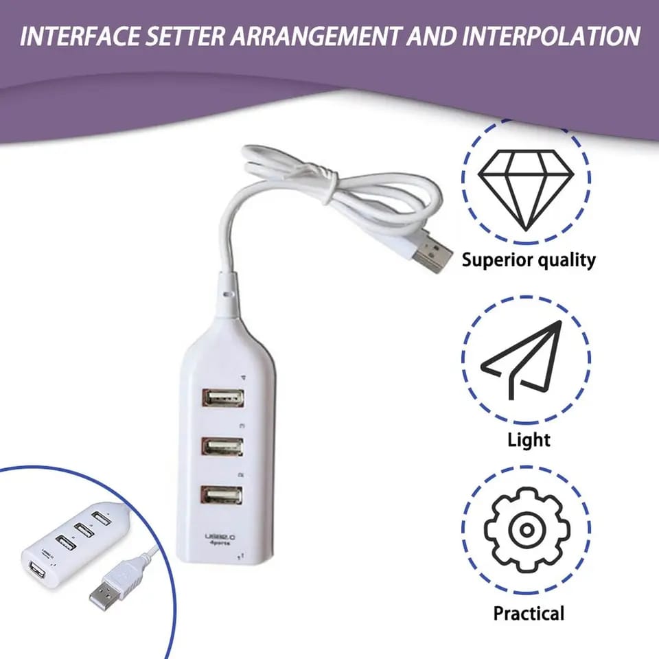 4 Ports Speed Hubs Hi-speed 4 Port USB 3.0 Multi HUB Splitter Expansion Desktop Laptop Adapt Extension Socket - image 3