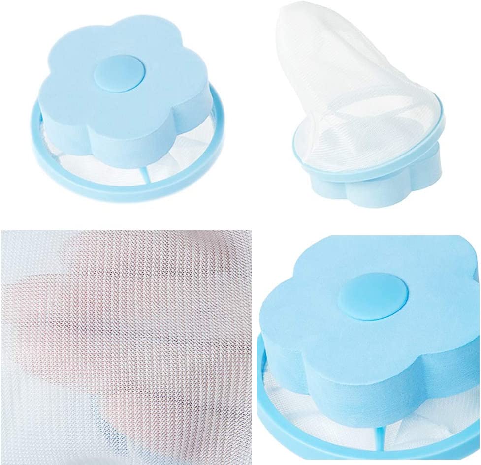 2 Pc Laundry Floating Lint Hair Catcher Mesh Pouch Dirty Fiber Collector Reusable Washing Machine Laundry Filter Bag