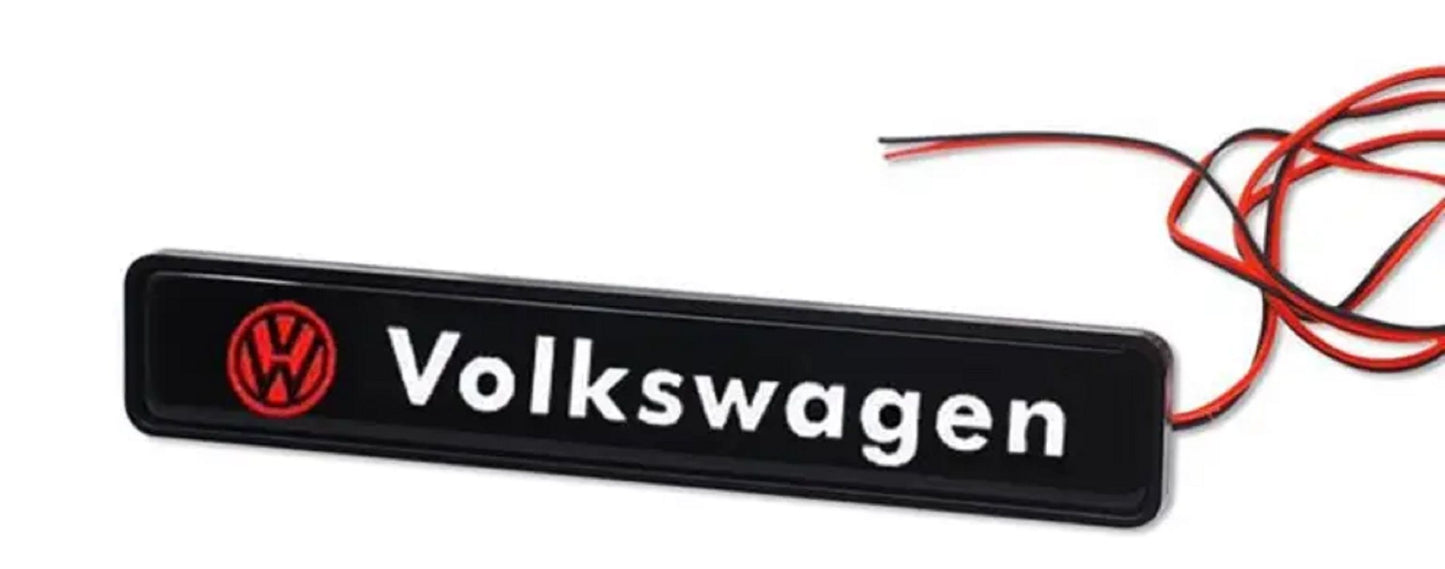 LED Volkswagen Emblem Badge – Illuminated VW Logo for Grille or Trunk | 12V Custom Light-