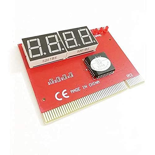 🖥️ PC Analyzer Diagnostic POST Card – Motherboard Tester 4-Digit Display • 4 LED Indicators • PCI Interface