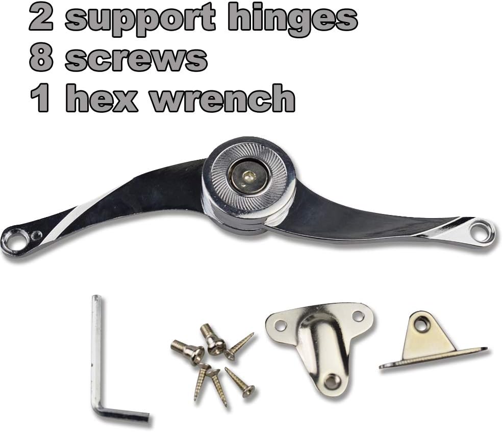 Door Hinges Stop Stays Doors Lift Up Support Furniture Stay Support Hinge Cabinet Kitchen Cupboard Hinges for 4-15KG Adjustable 1 PCs