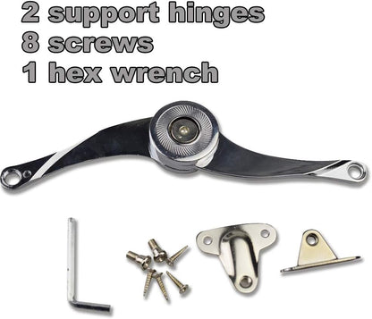 Door Hinges Stop Stays Doors Lift Up Support Furniture Stay Support Hinge Cabinet Kitchen Cupboard Hinges for 4-15KG Adjustable 1 PCs