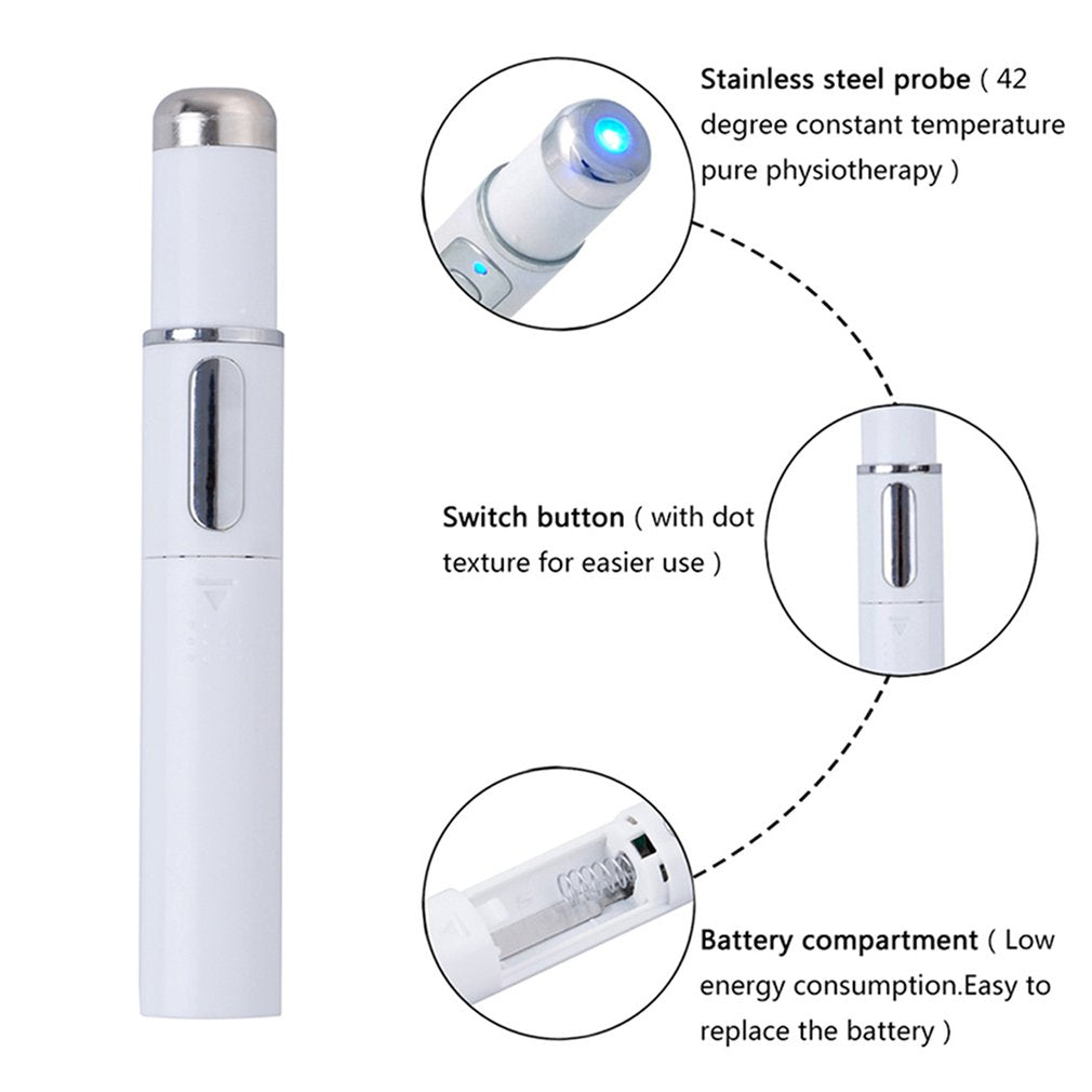 Blue Light Heating Beauty Device Acne Laser Pen Scar Removal Machine Acne Treatment Anti Wrinkle Removal Pen