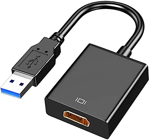 USB 3.0 to HDMI Adapter 1080P Full HD Video Audio Converter Multi Display Support for PC Laptop Projector HDTV Windows XP 7 8 10 11