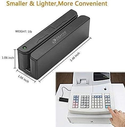 MSR90D Mini USB 3 Tracks Swipe Magnetic Credit Card Smart Card Reader ITOSAYDE