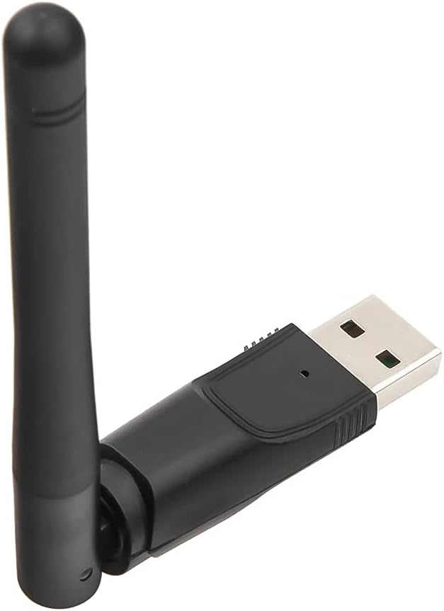 150Mbps Wireless USB WiFi Adapter | Mini Network Card LAN Wi-Fi Receiver Dongle with Antenna | 802.11 b/g/n | Driver-Free | For Laptop, PC, Windows &amp; Android