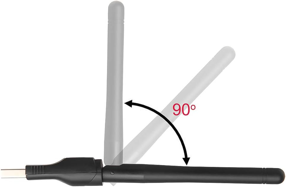 150Mbps Wireless USB WiFi Adapter | Mini Network Card LAN Wi-Fi Receiver Dongle with Antenna | 802.11 b/g/n | Driver-Free | For Laptop, PC, Windows &amp; Android