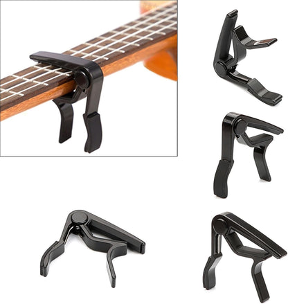 Portable Guitar Tuning Clamp Guitar Capo Clips Metal Clamp For Acoustic And Electric Guitars Accessories Guitar Tuning Clamp Quick Release Capo Electric Acoustic Guitar
