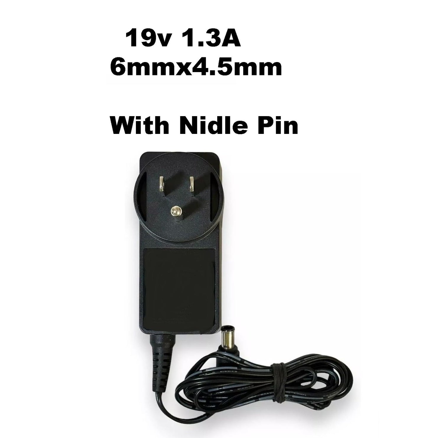 Replacement 19V 1.3A Power Adapter for LED LCD Monitor – 6.0mm x 4.5mm Needle Pin Charger