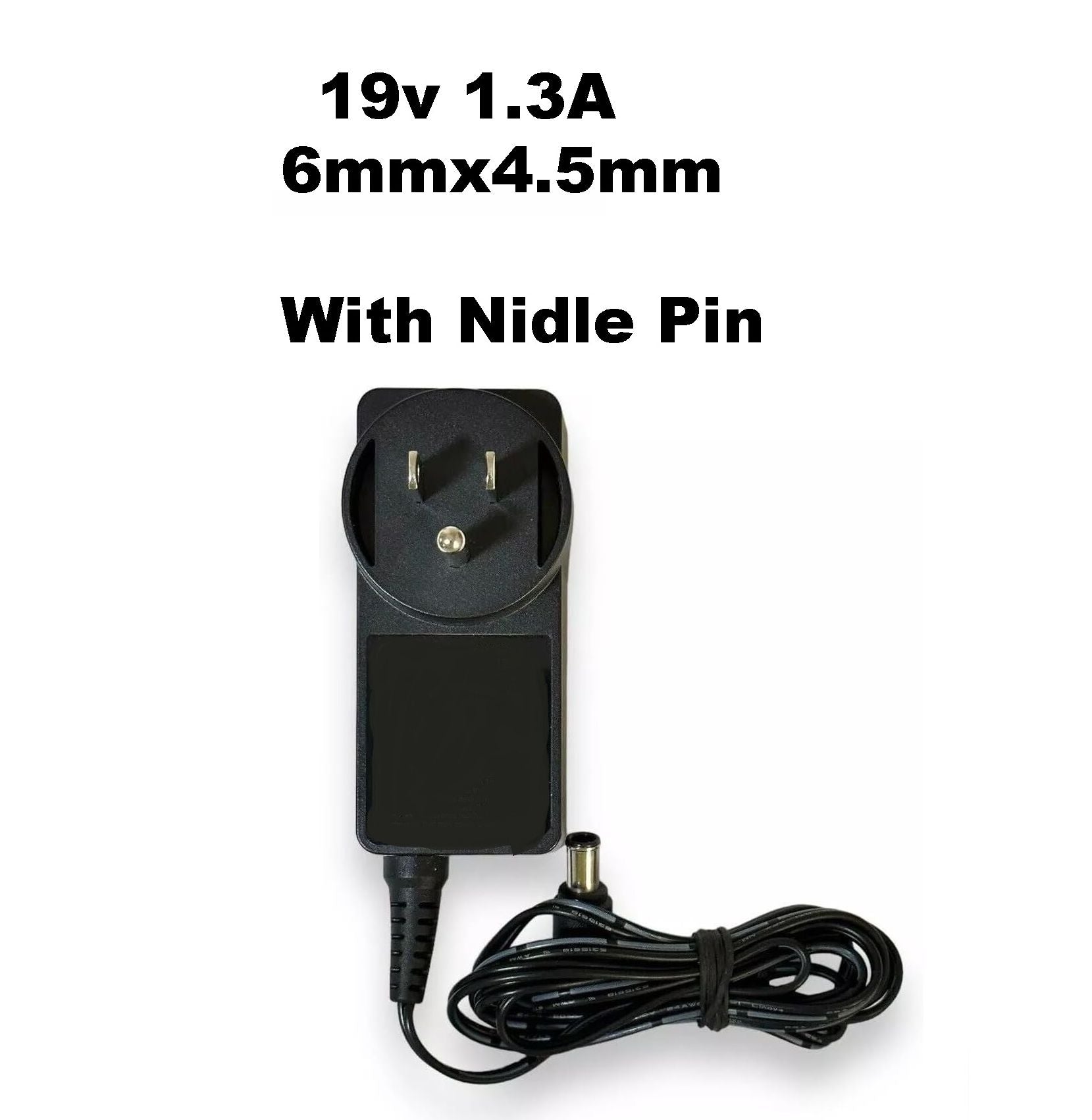 Replacement 19V 1.3A Power Adapter for LED LCD Monitor – 6.0mm x 4.5mm Needle Pin Charger