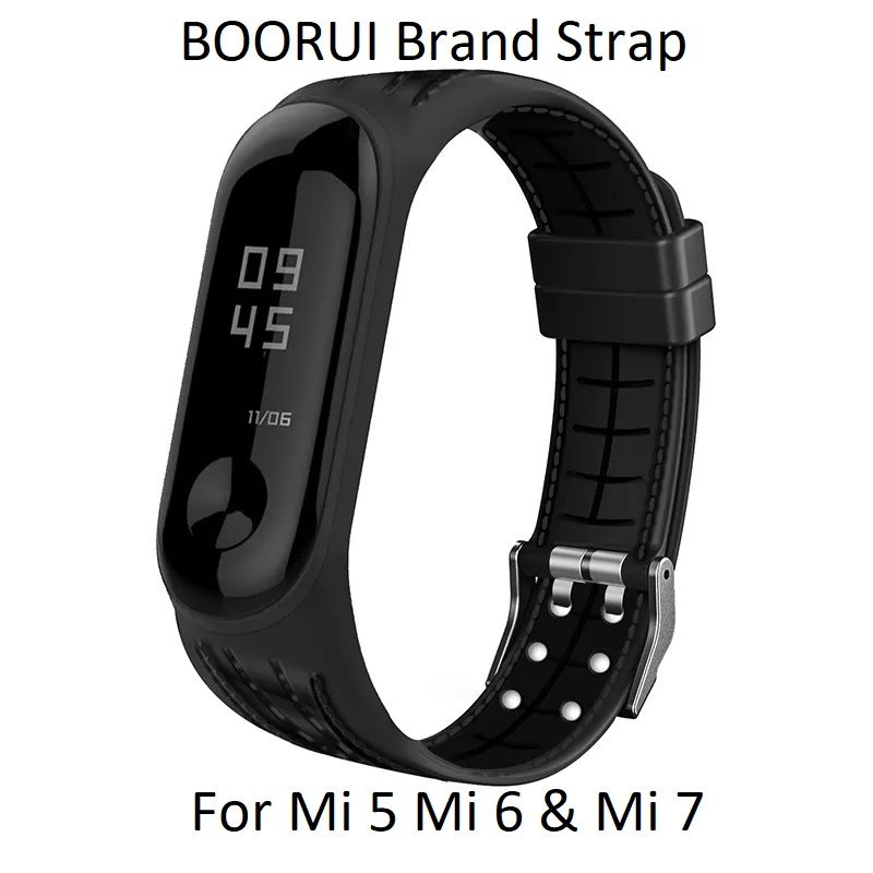 BOORUI Mi band 4 5 6 Strap correa mi band 3 breathable strap for xiaomi mi band 5 Multicolorful sport strap for miband 3456
