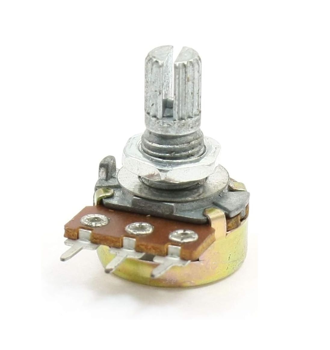 B10K 10K Ohm Rotary Potentiometer Switch – Single Linear Taper 3-Pin Adjustable Dimmer Wall Control Knob