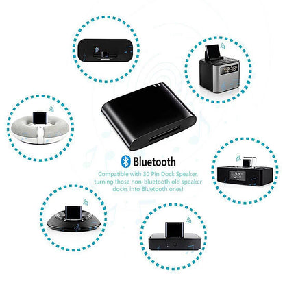 30-pin Bluetooth Adapter 4.1 A2DP Music Audio Receiver For Bos-e Sound i dock And 30Pin for Dock Speakers