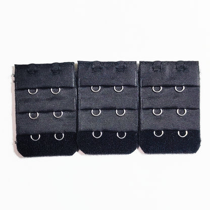 1 Pcs Breathable Women 3 Rows 2 Hooks Bra Strap Extender Soft Back Band Extension