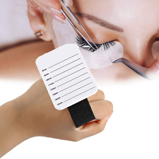 Eyelashes Stand Holder, Eyelash Extension Pallet - 7-14Mm Eyelash Extension Hand Plate Lashes Plain Hand Lash Pallet For Eyelashes & Adhesives Grafting Holder Beauty Tools