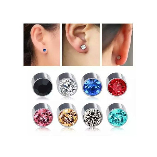 1 Pair Magnetic Slimming Earrings Lose Weight Massage Slim Ear Studs Patch