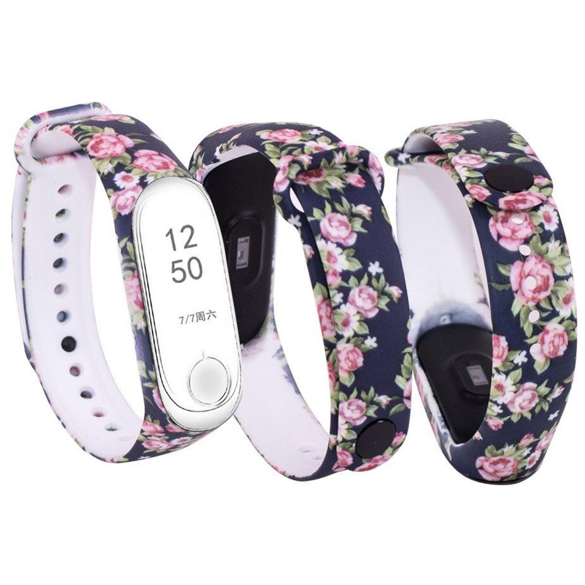 Mi 2 Flower Butterfly Print Replacement Adjustable Wrist Strap for Xiaomi Mi Band 2 mi2 mi 2 Belt