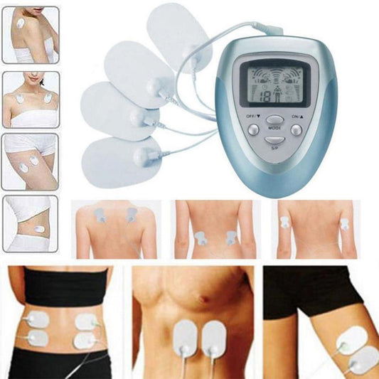 High Quality TENS Digital Therapy Machine with Battery & User Manual – Portable Electric Full Body Massager for Neck, Back, Shoulders, Waist & Feet