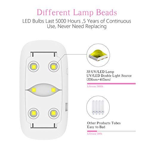 SUN Mini Nail Dryer LED/UV Lamp – USB-Powered Gel Varnish Curing Machine for Home Nail Art USB Nail Lamp