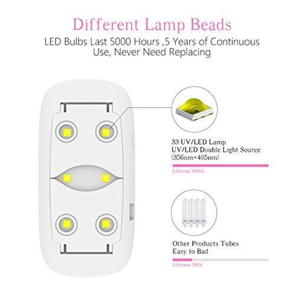 SUN Mini Nail Dryer LED/UV Lamp – USB-Powered Gel Varnish Curing Machine for Home Nail Art USB Nail Lamp
