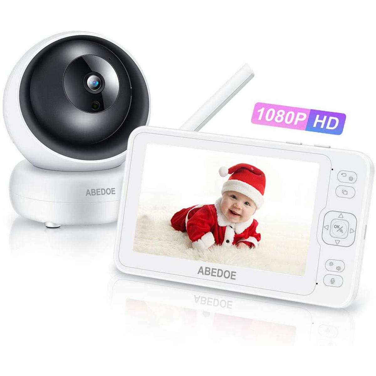 📌 ABEDOE Video Baby Monitor – 1080P HD Camera + 5" LCD Display