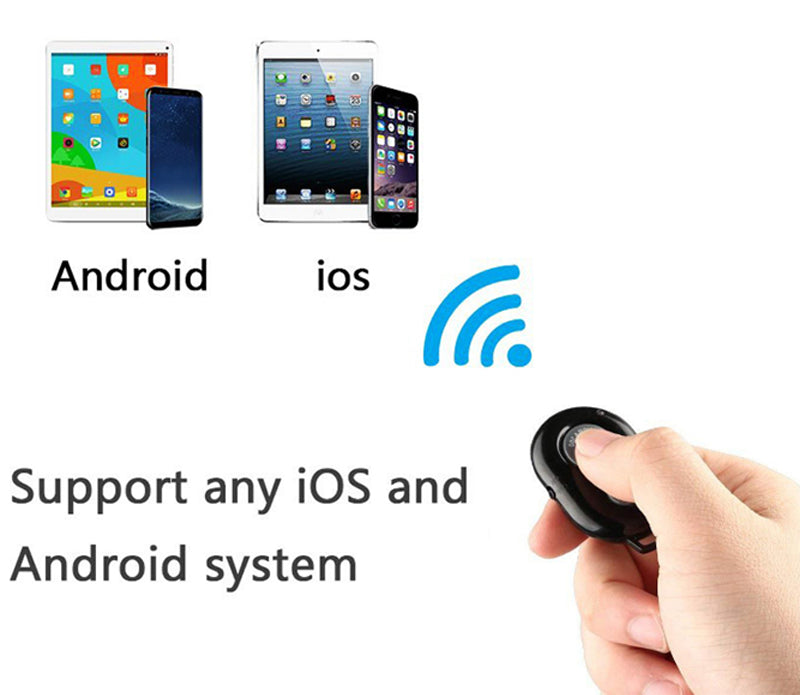 Bluetooth Wireless Remote Control for Cell Phone, Monopod, Selfie Stick, Self Timer, for IOS and Android Camera