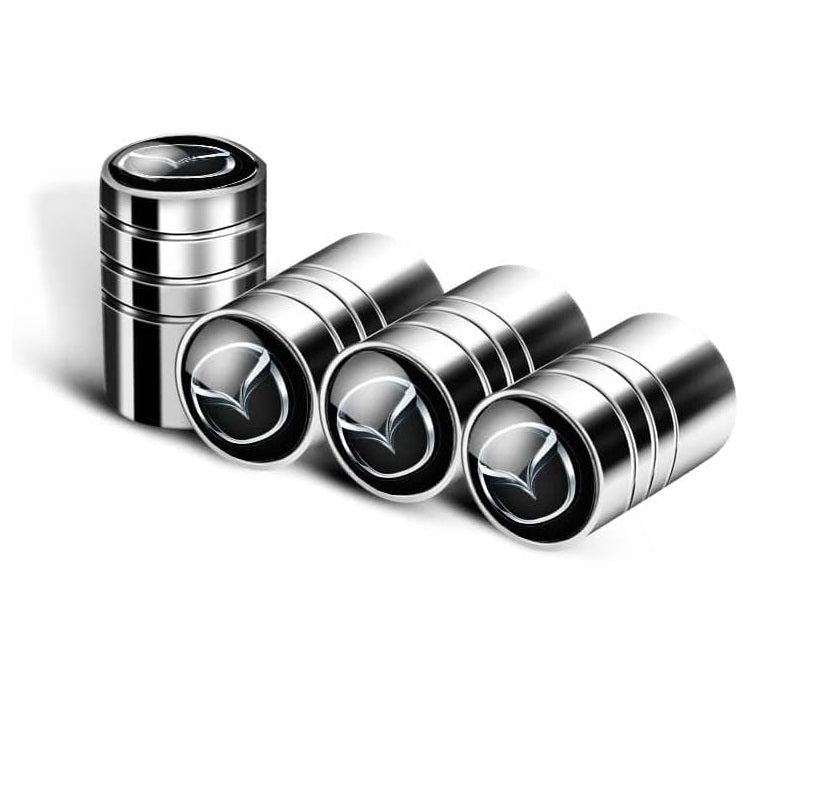 4 Pcs Tire Valve Caps for Mazda CX-90 – Premium Dust Caps for Car Tyres, Air Valve Stem Covers, Durable Leak-Proof Valve Caps