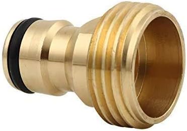 Brass Male Thread Faucet Hose Nozzle Quick Connect Adapter – Durable Rustproof Garden Tap Connector for Hose Pipe