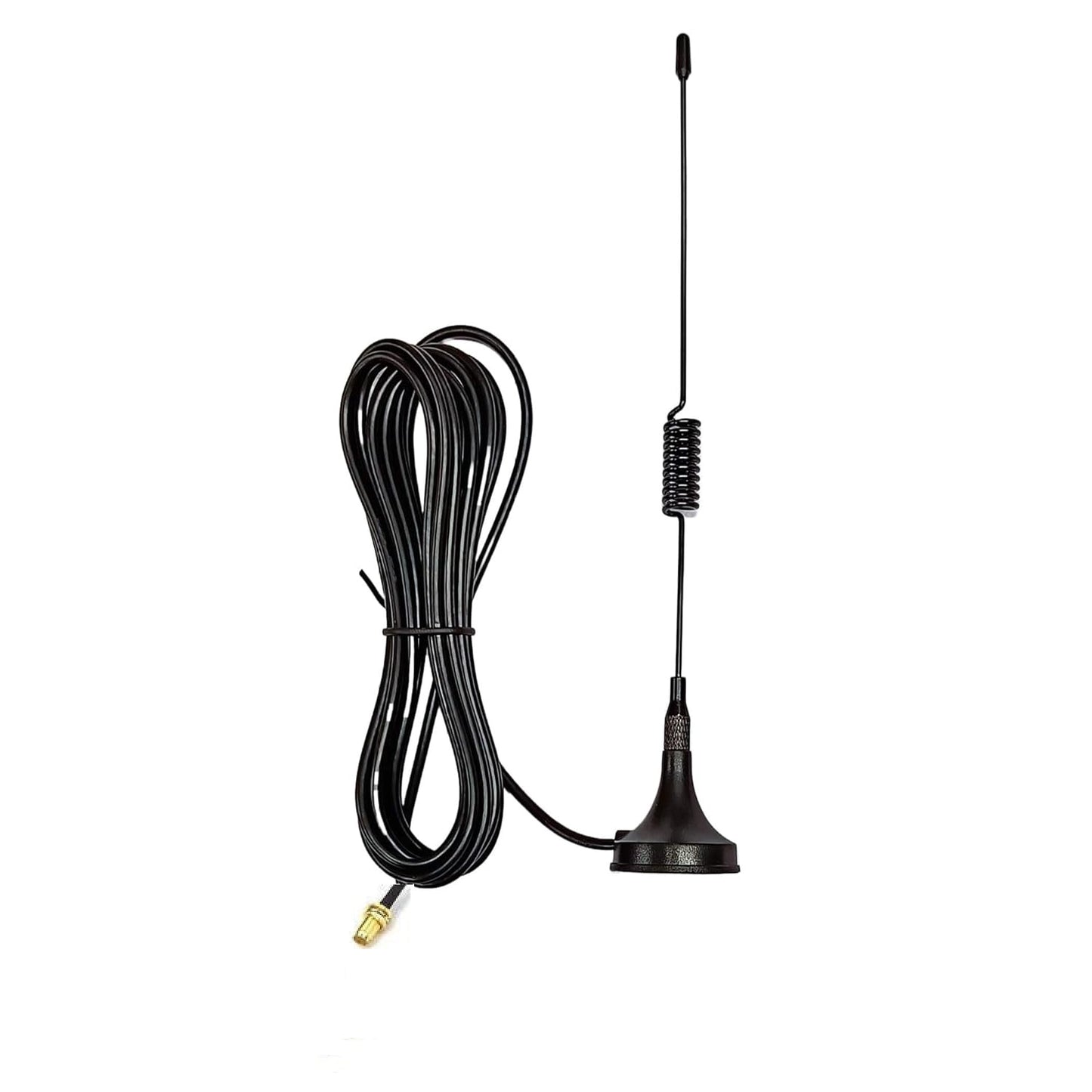 High Gain Magnetic Base Antenna with SMA Female Connector | 3G 4G LTE GSM WiFi External Antenna | 3–5 dBi Signal Booster with 3m Cable
