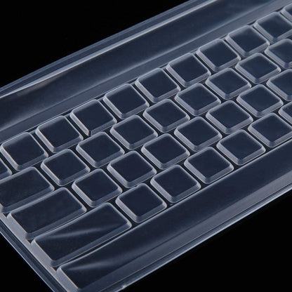 Ultra-Thin Transparent Silicone Keyboard Cover for Desktop Computer – Waterproof & Dustproof Protector