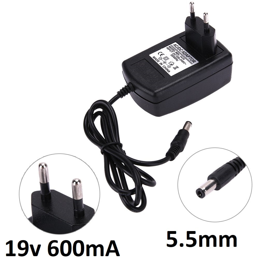DC 19V 600mA Power Adapter 100-240V AC to DC Converter – 5.5mm Jack Universal Supply for Router, LED, CCTV & Electronics
