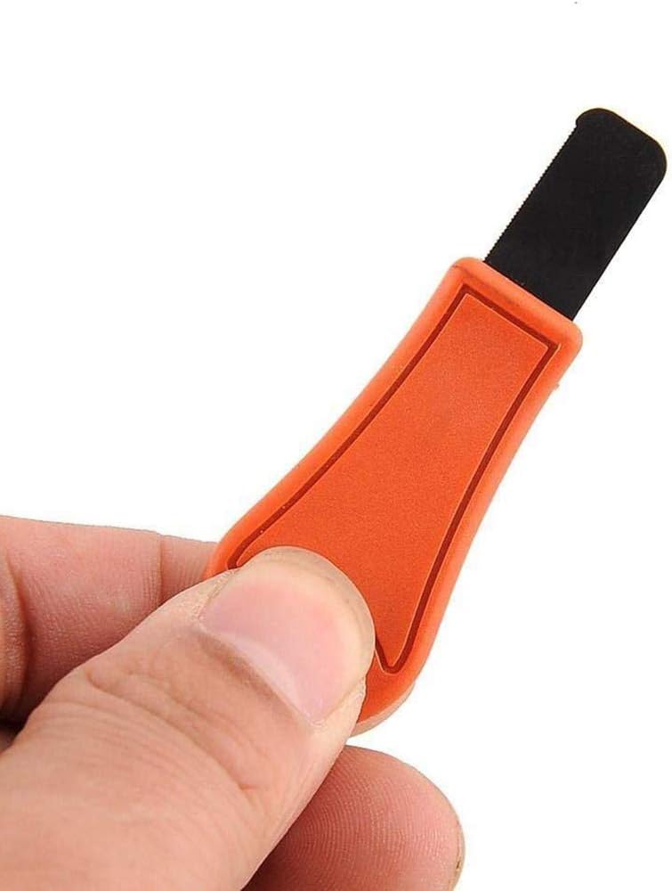 Handle Fire Starter Camping Outdoor Orange Ferrocerium Flint Stone Rod Lighter | Magnesium Emergency Survival Tool for Hiking & Bushcraft