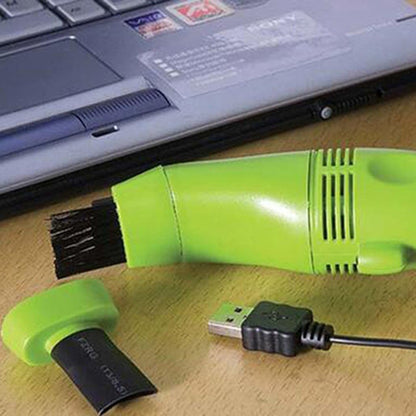 Mini USB Vacuum Cleaner for Keyboard – Portable Low Noise Computer Keyboard Cleaner with Large Dust Capacity for Laptop, PC, Car & Desk Cleaning